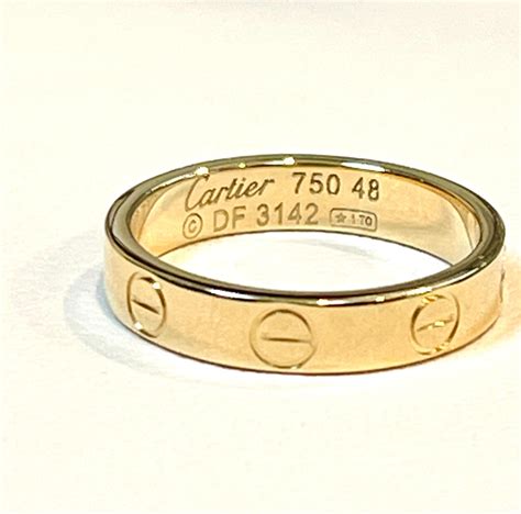 cartier love ring 6mm dupe|cartier 750 ring 52833a.